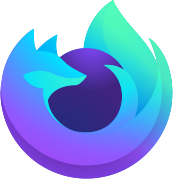 Firefox Nightly 的圖示，用於表示每夜建構Pre-alpha版本