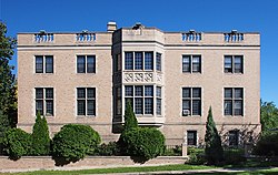 an exterior view of the museum on a bright summer day