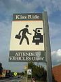 MARTA kiss ride sign