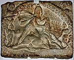 Mithriac low relief, 1st-2nd century; from the Adam Cave (Gura Dobrogei, Constanța County)[10]
