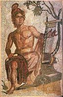 来自卡拉利斯的奥菲斯镶嵌画，现代卡利亚里（意大利），现藏于杜林考古博物馆