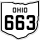 State Route 663 marker