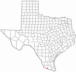 Location of Cuevitas, Texas