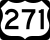 Business U.S. Highway 271 marker