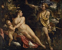 Venus, Adonis and Cupid (c. 1595) by Annibale Carracci