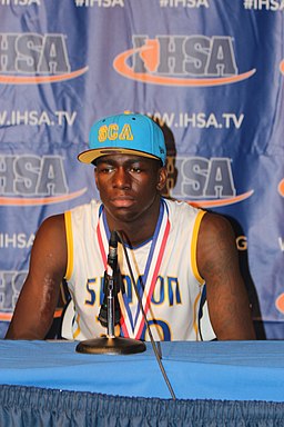 Kendrick Nunn, undrafted 2018 2013 Simeon Career Academy at Illinois High School Association championship