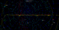 Sky trajectory as hourly motion north of the ecliptic, and in Draco at closest approach