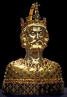 Reliquary bust of Charlemagne, commissioned by Charles IV, Aachen