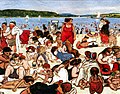 "Beach life in Berlin" (1901), by Zille