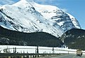 Northeast aspect of Big Bend Peak seen from the big bend of the Icefields Parkway