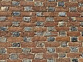 Flemish bond brickwork on an 18th-century Virginia home
