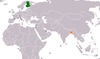 Location map for Bangladesh and Finland.