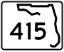 State Road 415 and County Road 415 marker