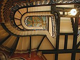 George Gilbert Scott's Grand Staircase inside the St. Pancras Renaissance Hotel