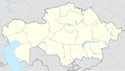 Location of Almaty,Kazakhstan