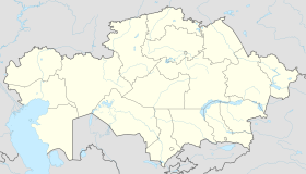 拜科努尔在哈萨克斯坦的位置