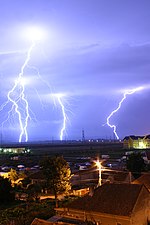 Oradea，罗马尼亚的闪电