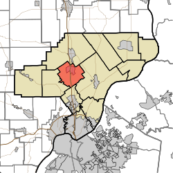 Location of Union Township in Clark County