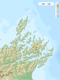 Location of Te Koko-o-Kupe