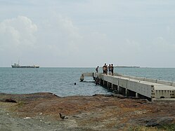 Pier at the end of PR-123, near El Ancla in Playa, Ponce - near the Southern terminus of PR-123