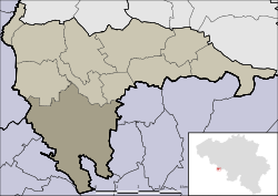Location of Roisin in Honnelles