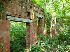 Built in 1837, the Seneca stonecutting mill cut the stone for the Smithsonian Castle