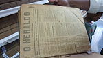 Vol 1 Issue 1 of Goa's oldest newspaper. O Heraldo. Circa 1900. Kept at the library.