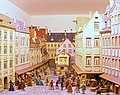 Diorama of Leipzig with tin figures, n.d., Stadtgeschichtliches Museum