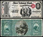 $1 Original Series First National Bank Lebanon, Indiana