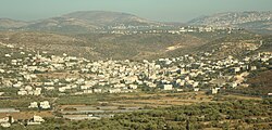 View of Anabta from the nearby town of Bal'a