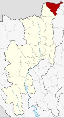 District location in Chiang Mai province