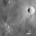 月球勘測軌道飛行器拍攝的太陽神14號着陸點相片