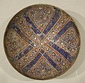 Bowl, late 13th–early 14th century, Iran. Stonepaste; overglaze painted and gilded. Metropolitan Museum of Art