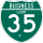Business Interstate 35-V marker