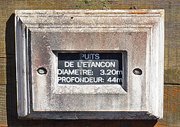 Inscriptions on the Etançon well.