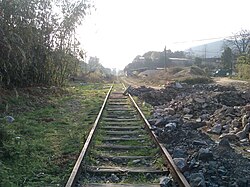 Unused railroad in Daxu