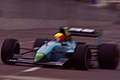 Maurício Gugelmin driving for Leyton House Racing at the 1991 United States Grand Prix.
