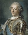 Portrait of Louis XV of France, end of the 1730s. Pastel copy.