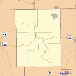Gatesville is located in Brown County, Indiana