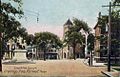 Longfellow Square on a postcard in 1906.