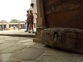 Ruined god Ganesha stone Relief