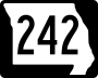 Route 242 marker