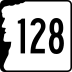 New Hampshire Route 128 marker