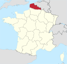 Nord-Pas-de-Calais region in France