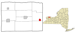 Location in Orleans County and the state of New York.