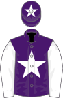 Purple, White star, sleeves and star on cap