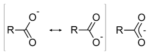 羧酸根负离子的共振式