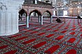 Edirne Selimiye Mosque interior with multiple-niche prayer rug (saph)