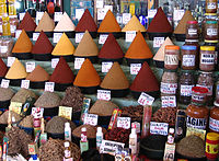 Spices at central market in Agadir, Morocco