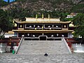 Front view of Gönlung Jampa Ling main temple